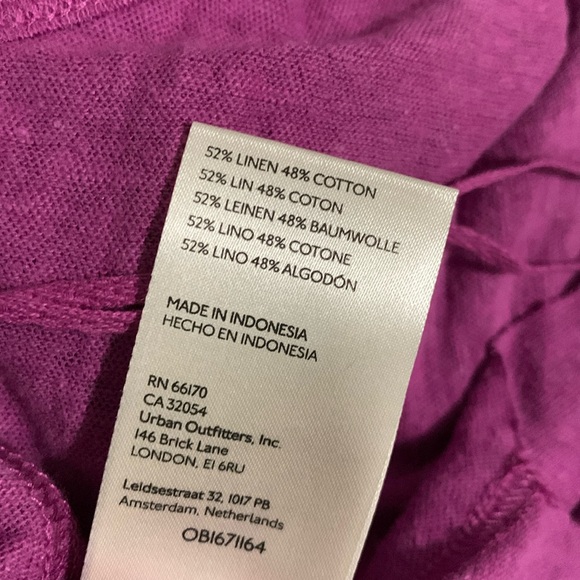 FREE PEOPLE Rosie Drop Waist Tank Summer Bloom Fuchsia We The Free NWT - Picture 8 of 8